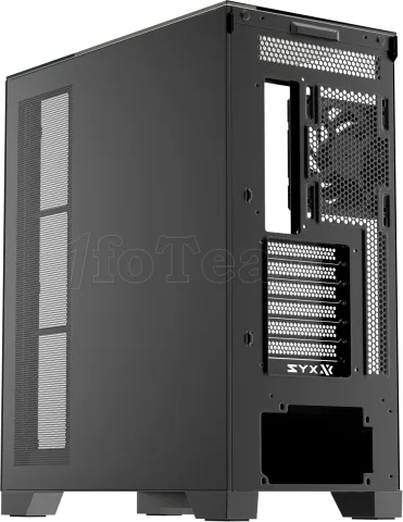 Photo de Boitier Moyen Tour ATX XYZ Trifecta Hydrotemp RGB avec panneaux vitrés (Noir) avec Watercooling