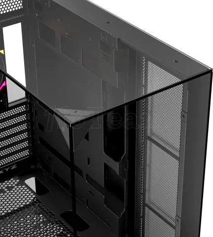 Photo de Boitier Moyen Tour ATX XYZ Trifecta Hydrotemp RGB avec panneaux vitrés (Noir) avec Watercooling