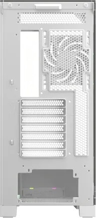 Photo de Boitier Moyen Tour ATX XYZ Trifecta RGB avec panneaux vitrés (Blanc)
