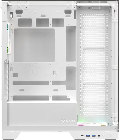 Photo de Boitier Moyen Tour ATX XYZ Trifecta RGB avec panneaux vitrés (Blanc)