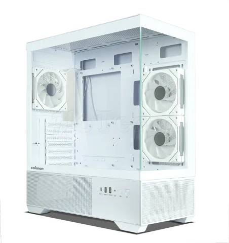 Photo de Boitier Moyen Tour ATX Zalman Chronix v2 avec panneaux vitrés (Blanc)