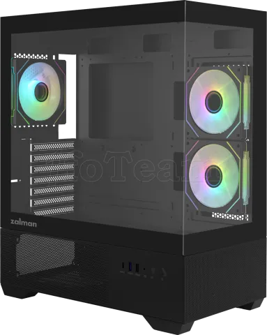 Photo de Boitier Moyen Tour ATX Zalman Chronix v2 avec panneaux vitrés (Noir)