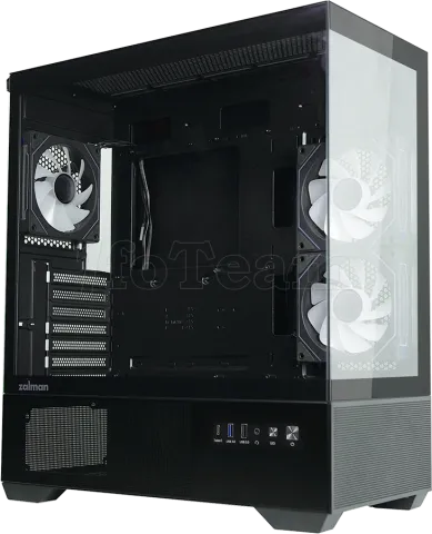Photo de Boitier Moyen Tour ATX Zalman Chronix v2 avec panneaux vitrés (Noir)