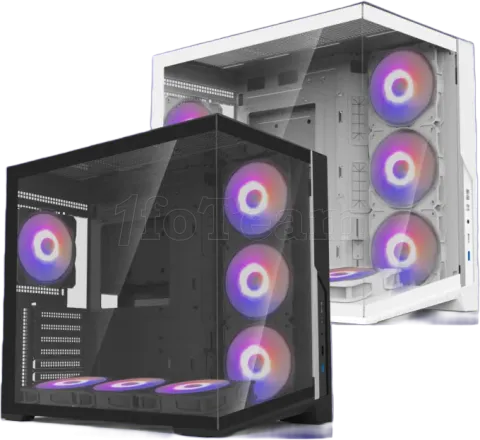 Photo de Boitier Moyen Tour ATX Zalman D40 RGB avec panneaux vitrés (Blanc)