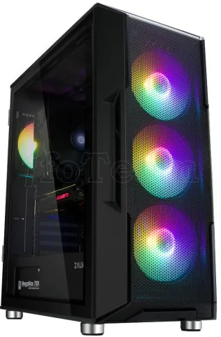 Photo de Boitier Moyen Tour ATX Zalman I3 Neo RGB avec panneau vitré (Noir)