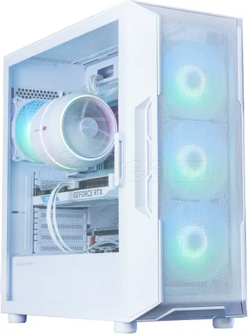 Photo de Boitier Moyen Tour ATX Zalman I3 Neo V2 aRGB avec panneau vitré (Blanc)