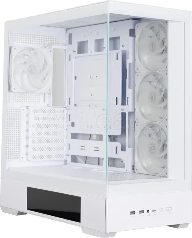 Photo de Boitier Moyen Tour ATX Zalman P40 DS RGB avec panneaux vitrés (Blanc)