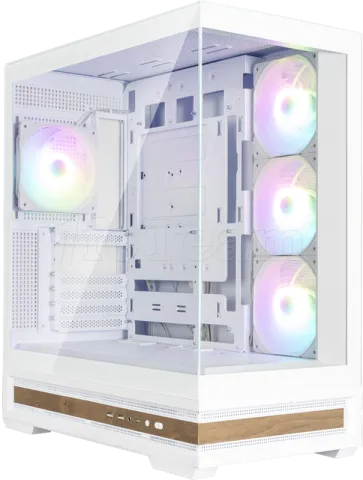 Photo de Boitier Moyen Tour ATX Zalman P40 Namu RGB avec panneaux vitrés (Blanc)