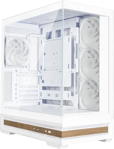 Photo de Boitier Moyen Tour ATX Zalman P40 Namu RGB avec panneaux vitrés (Blanc)
