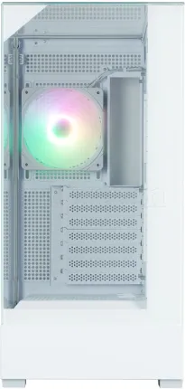Photo de Boitier Moyen Tour ATX Zalman P40 Prism RGB avec panneaux vitrés (Blanc)