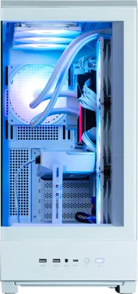 Photo de Boitier Moyen Tour ATX Zalman P50 DS RGB avec panneaux vitrés (Blanc)