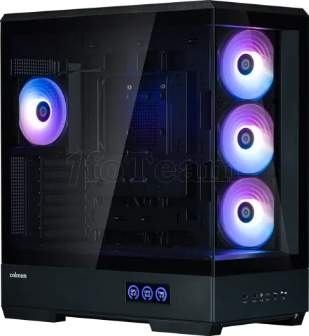 Photo de Boitier Moyen Tour ATX Zalman P50 DS RGB avec panneaux vitrés (Noir)