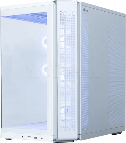 Photo de Boitier Moyen Tour ATX Zalman P60 ARGB avec panneaux vitrés (Blanc)