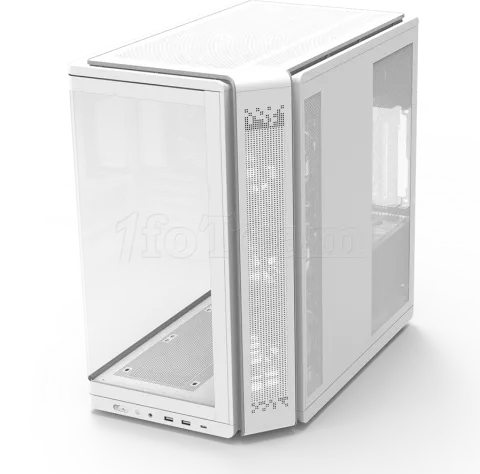 Photo de Boitier Moyen Tour ATX Zalman P60 ARGB avec panneaux vitrés (Blanc)