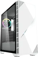 Boîtier PC Moyen Tour Zalman P40 DS Blanc - Avec écran LCD 9,1", 4 Ventilateurs ARGB, Connecteur Arrière