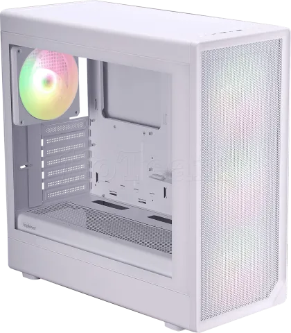 Photo de Boitier Moyen Tour E-ATX 1stPlayer AU8 RGB avec panneau vitré (Blanc)
