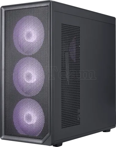 Photo de Boitier Moyen Tour E-ATX 1stPlayer AU8 RGB avec panneau vitré (Noir)