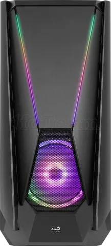 Photo de Boitier Moyen Tour E-ATX AeroCool Visor RGB avec panneau vitré (Noir)