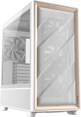 Photo de Boitier Moyen Tour E-ATX Antec Flux avec panneau vitré (Blanc/Marron)
