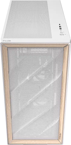 Photo de Boitier Moyen Tour E-ATX Antec Flux avec panneau vitré (Blanc/Marron)