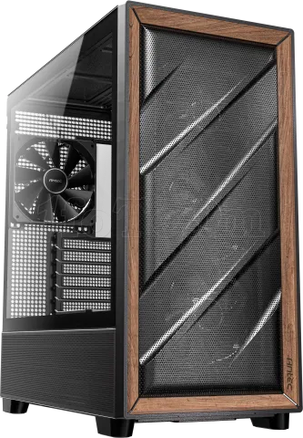 Photo de Boitier Moyen Tour E-ATX Antec Flux avec panneau vitré (Noir/Marron)