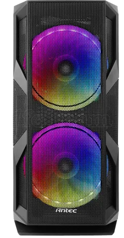 Photo de Boitier Moyen Tour E-ATX Antec NX800 RGB avec panneaux vitrés (Noir)