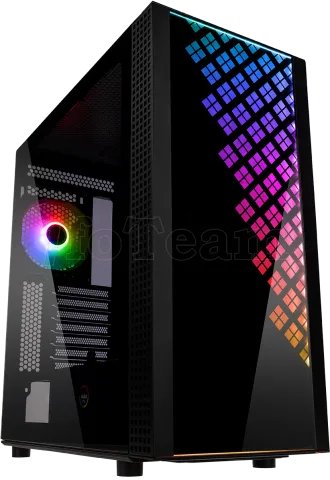 Photo de Boitier Moyen Tour E-ATX BitFenix Dawn RGB avec panneau vitré (Noir)