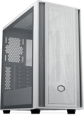 Photo de Boitier Moyen Tour E-ATX Cooler Master MasterBox 600 Lite avec panneau vitré (Blanc)