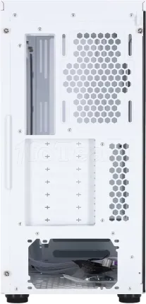 Photo de Boitier Moyen Tour E-ATX Cooler Master MasterBox 600 Lite avec panneau vitré (Blanc)