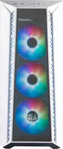 Photo de Boitier Moyen Tour E-ATX Cooler Master MasterBox MB520 Mesh RGB avec panneau vitré (Blanc)