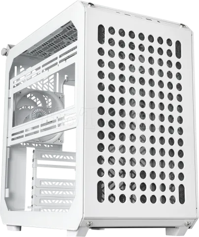 Photo de Boitier Moyen Tour E-ATX Cooler Master Qube 500 Flatpack avec panneau vitré (Blanc)