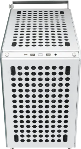 Photo de Boitier Moyen Tour E-ATX Cooler Master Qube 500 Flatpack avec panneau vitré (Blanc)