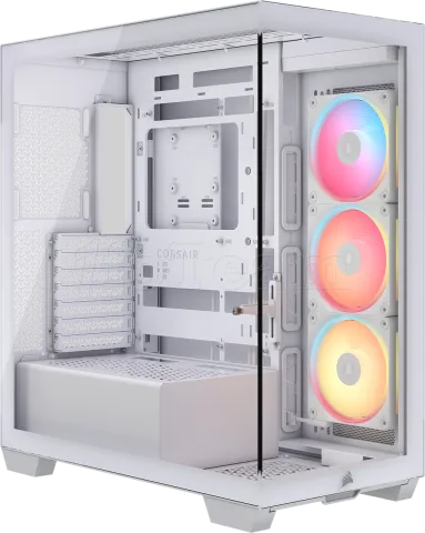 Photo de Boitier Moyen Tour E-ATX Corsair 3500X LX-R iCue Link RGB avec panneaux vitrés (Blanc)