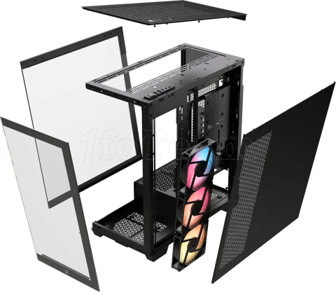 Photo de Boitier Moyen Tour E-ATX Corsair 3500X LX-R iCue Link RGB avec panneaux vitrés (Noir)