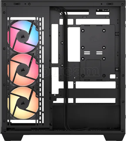 Photo de Boitier Moyen Tour E-ATX Corsair 3500X RS-R RGB avec panneaux vitrés (Noir)