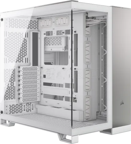 Photo de Boitier Moyen Tour E-ATX Corsair 6500X avec panneaux vitrés (Blanc/Argent)
