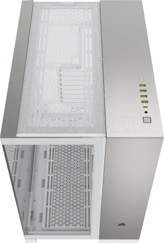 Photo de Boitier Moyen Tour E-ATX Corsair 6500X avec panneaux vitrés (Blanc/Argent)