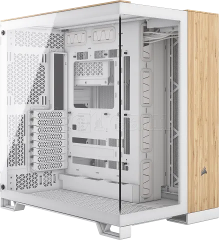 Photo de Boitier Moyen Tour E-ATX Corsair 6500X avec panneaux vitrés (Blanc/Marron)