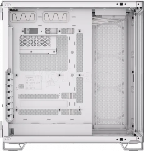 Photo de Boitier Moyen Tour E-ATX Corsair 6500X avec panneaux vitrés (Blanc/Marron)