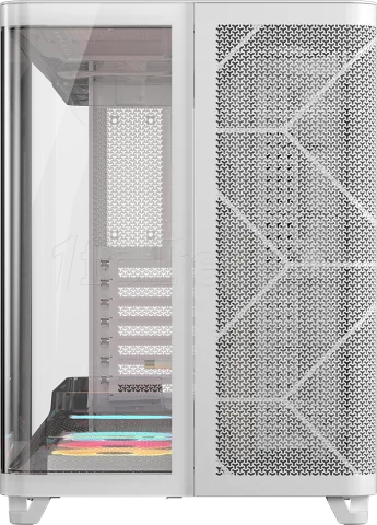 Photo de Boitier Moyen Tour E-ATX Corsair Air 5400 LX-R iCue Link RGB avec panneaux vitrés (Blanc)