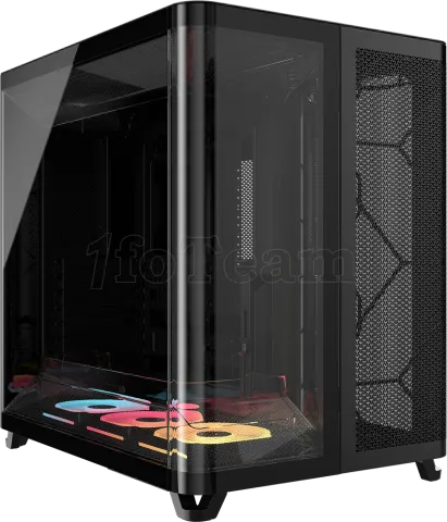 Photo de Boitier Moyen Tour E-ATX Corsair Air 5400 LX-R iCue Link RGB avec panneaux vitrés (Noir)