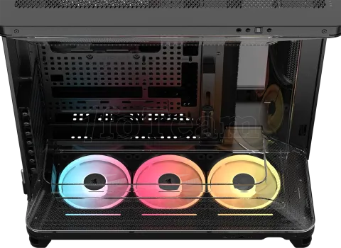 Photo de Boitier Moyen Tour E-ATX Corsair Air 5400 LX-R iCue Link RGB avec panneaux vitrés (Noir)
