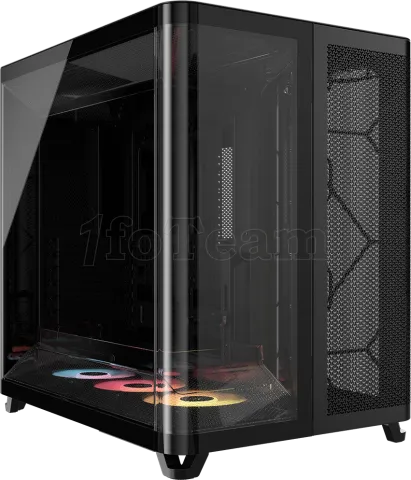 Photo de Boitier Moyen Tour E-ATX Corsair Air 5400 RS-R RGB avec panneaux vitrés (Noir)