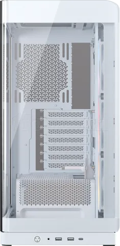 Photo de Boitier Moyen Tour E-ATX Corsair Frame 4500X LX-R iCue Link Panoramic RGB avec panneaux vitrés (Blanc)