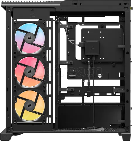 Photo de Boitier Moyen Tour E-ATX Corsair Frame 4500X LX-R iCue Link Panoramic RGB avec panneaux vitrés (Noir)