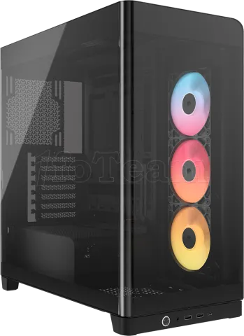 Photo de Boitier Moyen Tour E-ATX Corsair Frame 4500X RS-R Panoramic RGB avec panneaux vitrés (Noir)