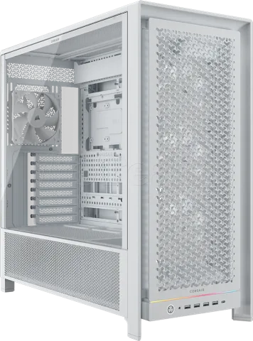 Photo de Boitier Moyen Tour E-ATX Corsair Frame 5000D RS avec panneau vitré (Blanc)