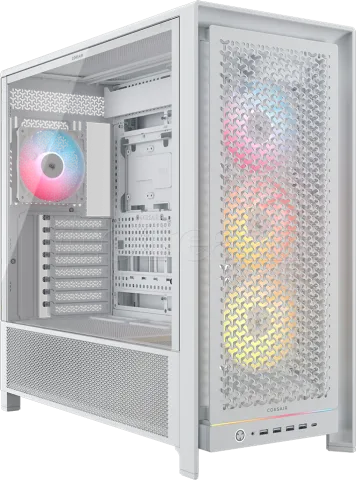Photo de Boitier Moyen Tour E-ATX Corsair Frame 5000D RS RGB avec panneau vitré (Blanc)