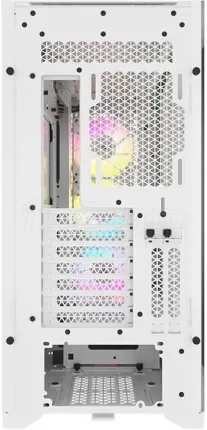 Photo de Boitier Moyen Tour E-ATX Corsair iCue 5000D Airflow RGB avec panneau vitré (Blanc)