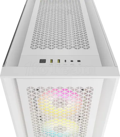 Photo de Boitier Moyen Tour E-ATX Corsair iCue 5000D Airflow RGB avec panneau vitré (Blanc)